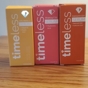 3 Timeless serums: Vitamin C, Matrixyl S6, Coq10